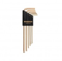 BONDHUS BLX6MG Gold Guard Ball End Hex Allen Key Set - 6 pcs - 1.5mm-5mm, 38046