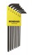 BONDHUS BLX7 Ball End Hex Allen Key Set - 7 pcs - 5/64"-3/16", 10945