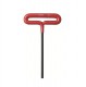 BONDHUS 4mm T-Handle Cushion Grip Hex Driver - L6", 46460