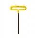 BONDHUS 1/8" T-Handle Cushion Grip Hex Driver - L9", 46507