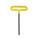 BONDHUS 3/16" T-Handle Cushion Grip Hex Driver - L9", 46510