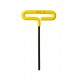 BONDHUS 7/32" T-Handle Cushion Grip Hex Driver - L9", 46511