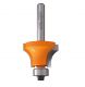 CMT Ovolo sash router bit - 28 dia x 19mm cut x 1/4 shank, profile C