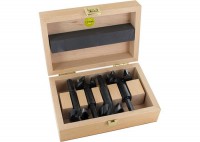 Famag 1663504 TCT-Bormax� Forstner Bit Carbide-Tipped Set of 4 pcs in Wooden Case