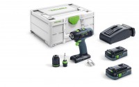 Festool 576447 Cordless Drill T18+3 HPC 4,0 I-Plus