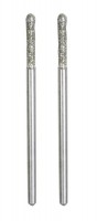 Proxxon Ball-Shaped Diamond Coated 2.2mm Grinding Bits 2pc - 28232