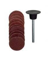 Proxxon Sanding Discs with Arbor 18mm 120 / 150 Grit 10pc - 28982