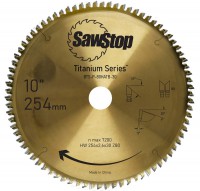 SawStop Titanium Combination Table Saw Blade 80-Tooth - 254mm dia x 3.1mm kerf x 30mm bore