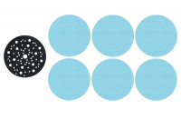 Trend Professional Mesh Sanding Disc and Pad Saver, 150mm Diameter, 6 x Mixed Grits - AB/150/M7/P