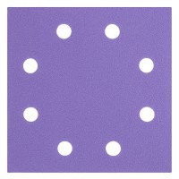 Trend Aluminium Oxide Quarter Sheet Sanding Pad, 115 x 115mm, 120G 8-Hole (10 Pack) - AB/QTR/120A