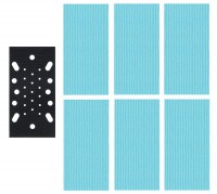 Trend Professional Mesh Third Sheet Sanding Pad with Pad Saver, 93 x 185mm, 6 x Mixed Grits - AB/THD/M7/P