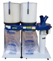 Charnwood W792CF Double / Twin Bag Dust Extractor 2200w, 240v With 1 mic Filter Cartridges